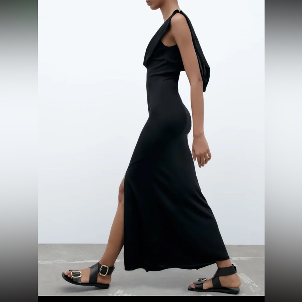 Zara Long Black Dress